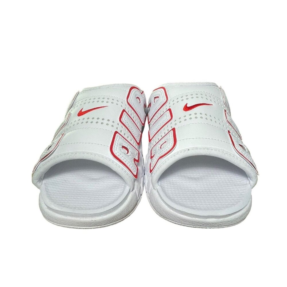 Nike Air More Uptempo Slide Sandals White Red FD9884-100 Men's Size 13 - Picture 5 of 8
